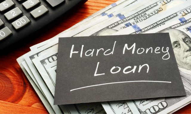 img of paper that says hard money loan